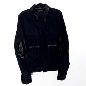 Alexandre Plokhov Trucker Denim/Leather Jacket Men’s Size 50IT Pristine Vtg​​​​​